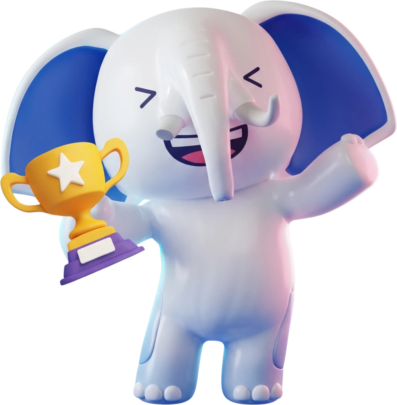 Maskot gajah ITB mengangkat piala